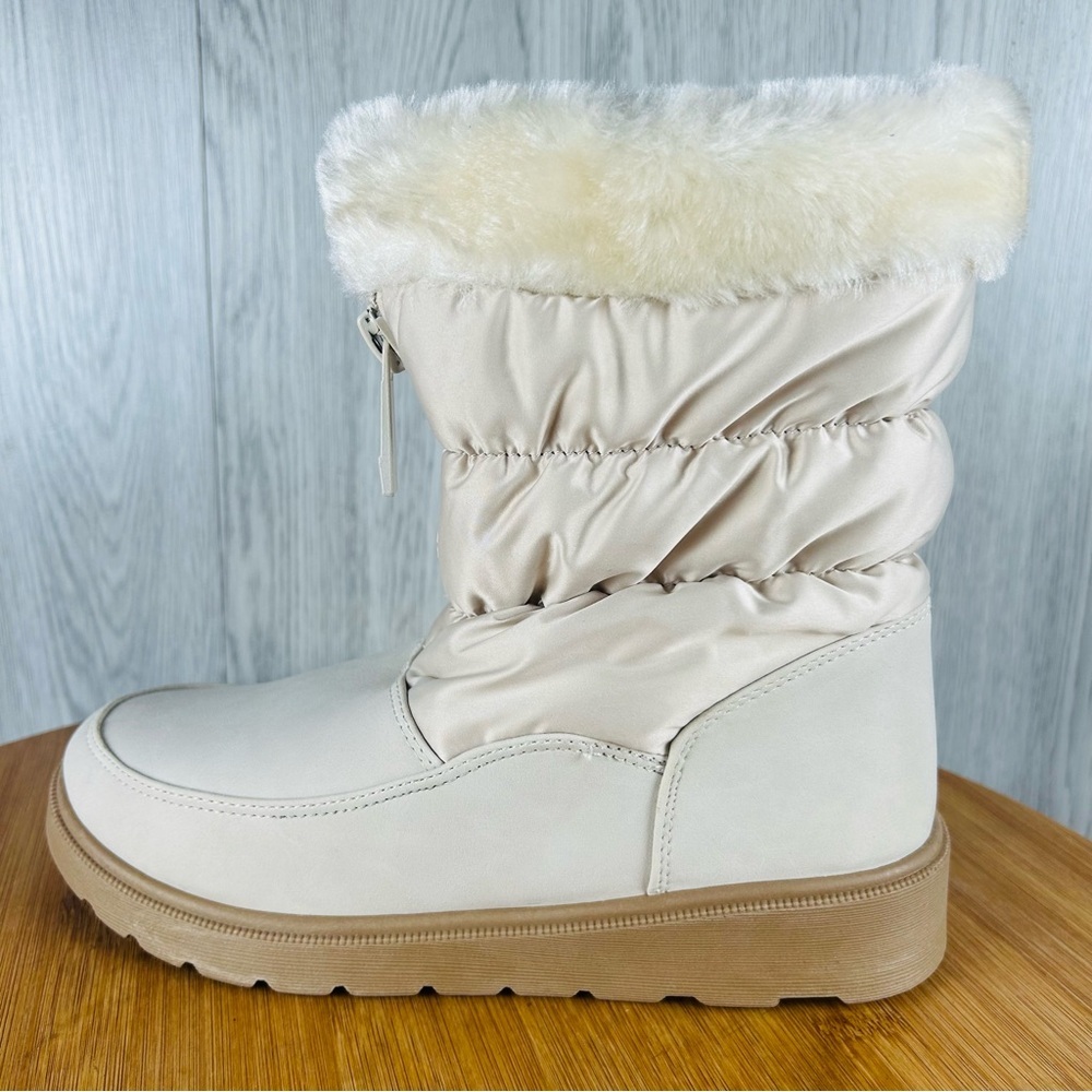 Women's Cream Winter Boots (SANNE-S)